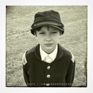 David as Tad, Lincoln's son.