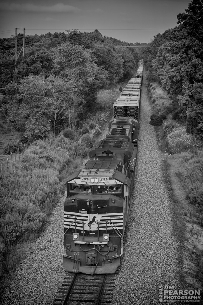 July 11, 2015 - Norfolk Southern 2726 passes through Eckery, Indiana as it heads west on the NS Southern-East district. - Tech Info: 1/640sec, f/4.5, ISO 100, Lens: Nikon 70-300 @ 70mm with a Nikon D800 shot and processed in RAW.