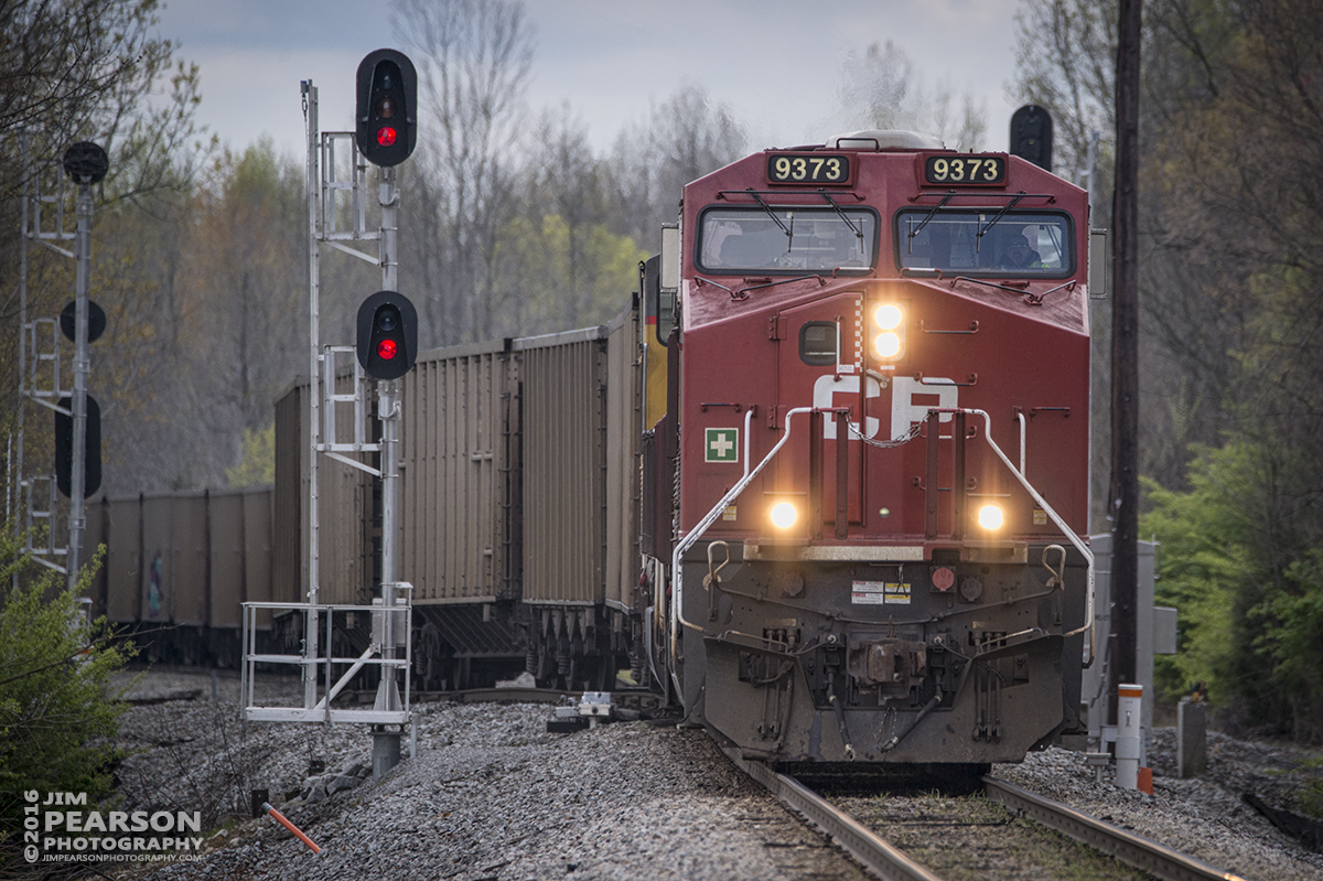 April 8, 2016 - A Paducah and Louisville Railway crew heads off the East Diamond Spur onto the CSX Henderson Subdivision Cutoff as it makes its way to Atkinson Yard with a loaded UP coal train with Canadian Pacific's 9373 in the lead. - Tech Info: 1/1600 | f/6 | ISO 640 | Lens: Sigma 150-600 @ 500mm on a Nikon D800 shot and processed in RAW.
