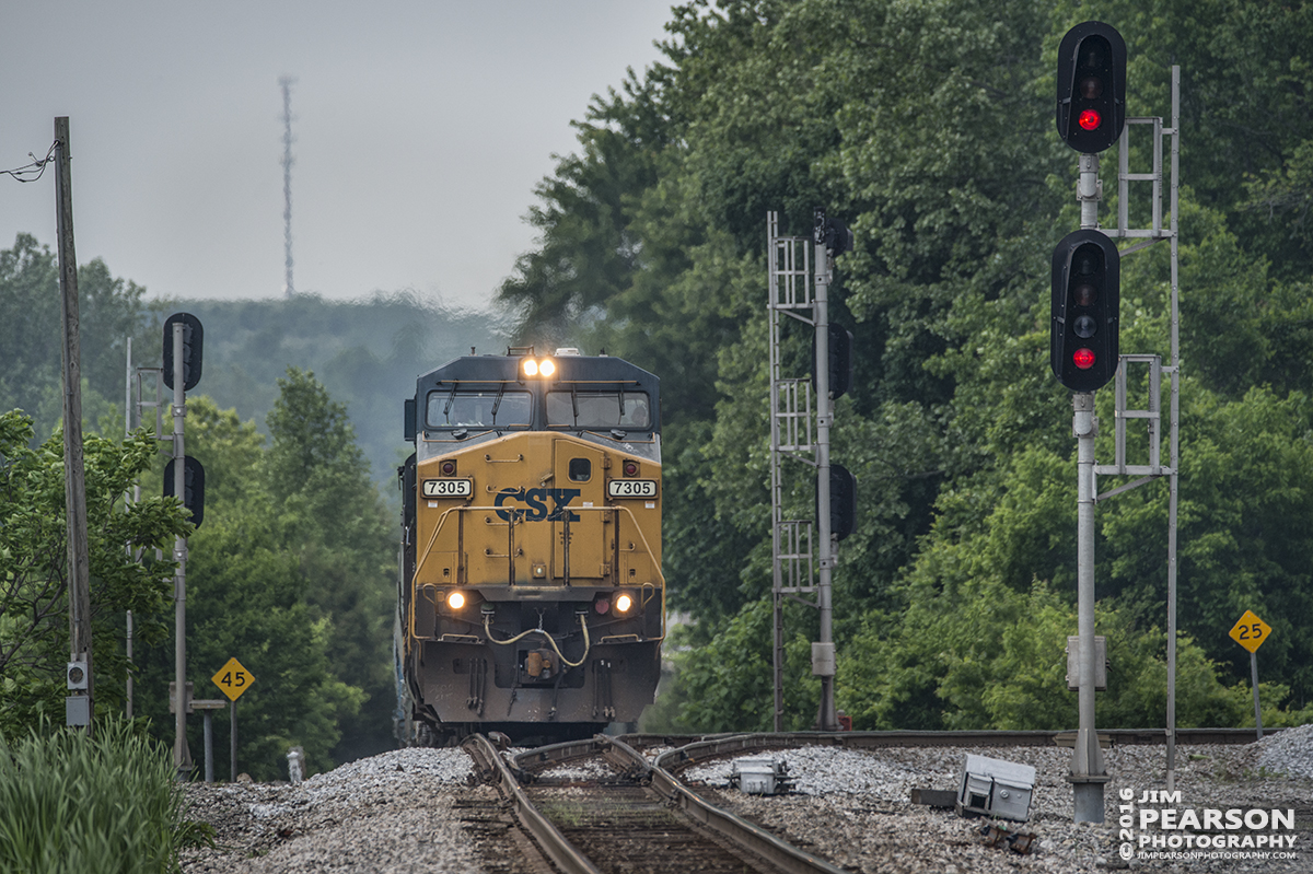 May 11, 2016 - CSX Q597 makes it's way up the grade at Mortons Junction in Mortons Gap, Ky as it heads south on the Henderson Subdivision. - Tech Info: 1/2000 | f/6 | ISO 720 | Lens: Sigma 150-600 with a Sigma 1.4 teleconverter @ 440mm on a Nikon D800 shot and processed in RAW.