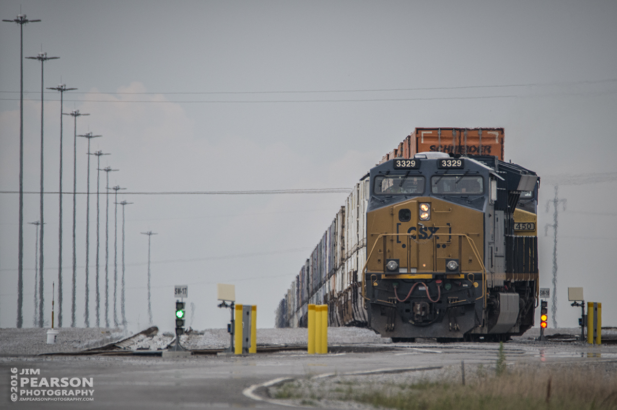 May 25, 2016 - CSX Q025-25 (Chicago, IL (Bedford Park) - Jacksonville, FL) pulls out of Casky Inspection Yard, after receiving fuel, as it continues its move south on the Henderson Subdivision. - Tech Info: 1/1000 | f/9 | ISO 560 | Lens: Sigma 150-600 with 1.4 teleconverter @ 850mm on a Nikon D800 shot and processed in RAW.