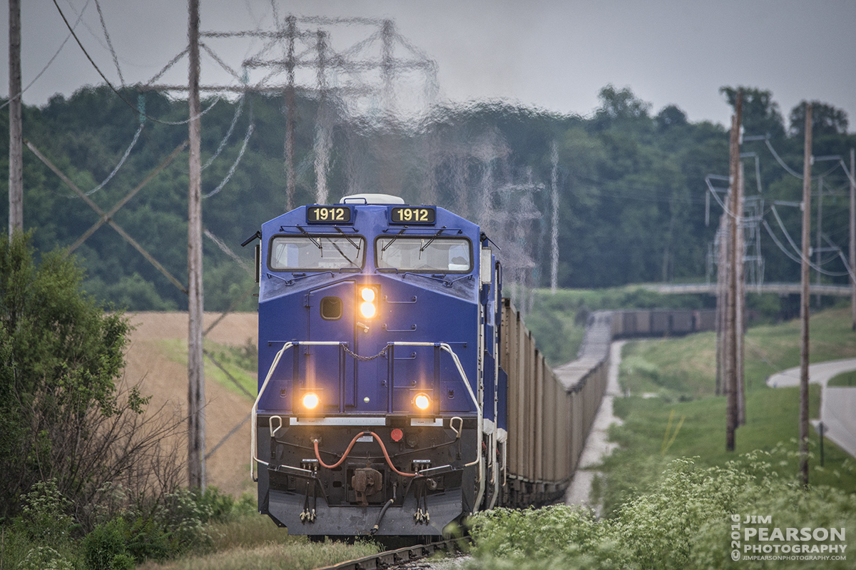 June 1, 2016  Savatrans Indian 6 up the Vectran Main away from the Sitran Dock with a empty coal train being pulled by SVTX 1912 and 1982 as power, near Mount Vernon, Indiana after unloading its load of coal. The Chris Cline Group are owners of the company Savatrans which purchased three ES44AC locomotives which operate from Sugar Camp Mine in Akin, IL to Abee, IN near the Mount Vernon/West Franklin area.- Tech Info: 1/1000 | f/6.3 | ISO 800 | Lens: Sigma 150-600 @ 550mm with a Nikon D800 shot and processed in RAW.