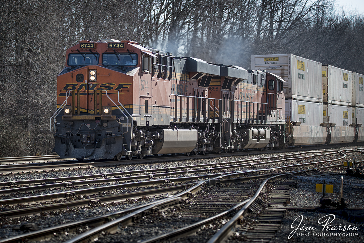 January 30, 2019 - The conductor keeps a watchful eye as CSXT 6956 heads up the yard power at Guthrie, Ky while it works in the Koppers Plant that runs alongside the Henderson Subdivision. According to Koppers website, "the Koppers Guthrie plant was constructed by the L&N Railroad in 1912 at the intersection of its main line north and south/east and west. The plant was purchased by Koppers in 1958. Today, Guthrie is a primary supplier of crossties, switch ties and track panels to the CSX and national railroad systems." - #jimstrainphotos #kentuckyrailroads #trains #nikond800 #railroad #railroads #train #railways #railway #csx #csxrailroad