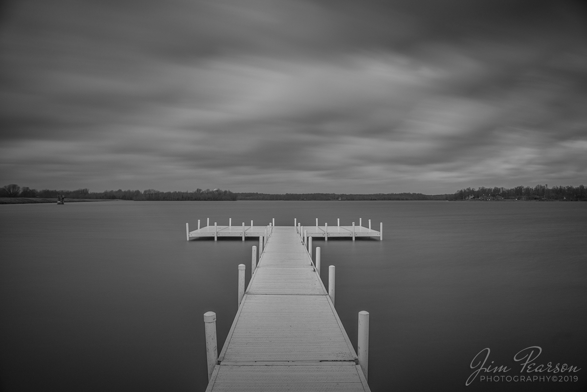 March 14, 2019 - Heavy winds and stormy skies made for this nice long exposure photograph of the dock at our local city reservoir here in Madisonville, Ky this afternoon. Tech: Nikon D800, Sigma 24mm @ f5.6 for 25 seconds with a 9 stop ND filter.