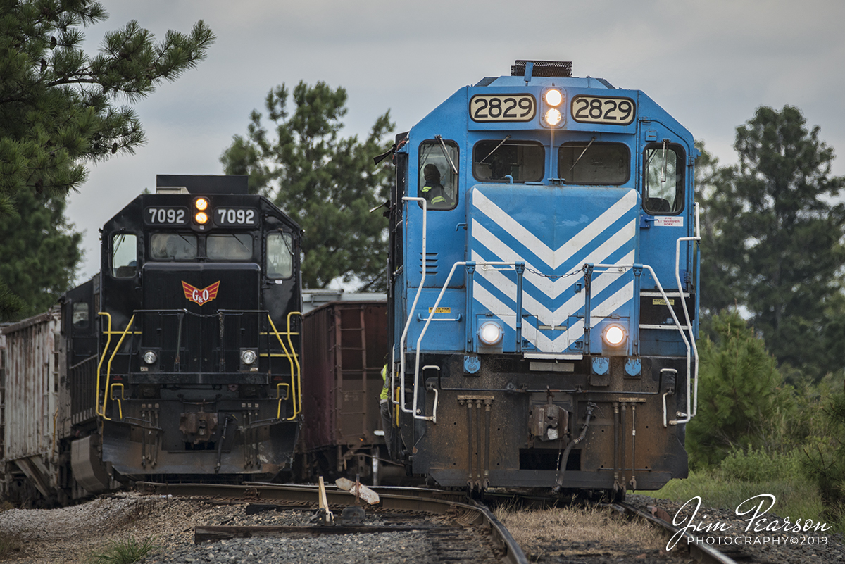 WEB-07.23.19 L&C Railroad train 12 & 14 at yardl, Richburg, SC