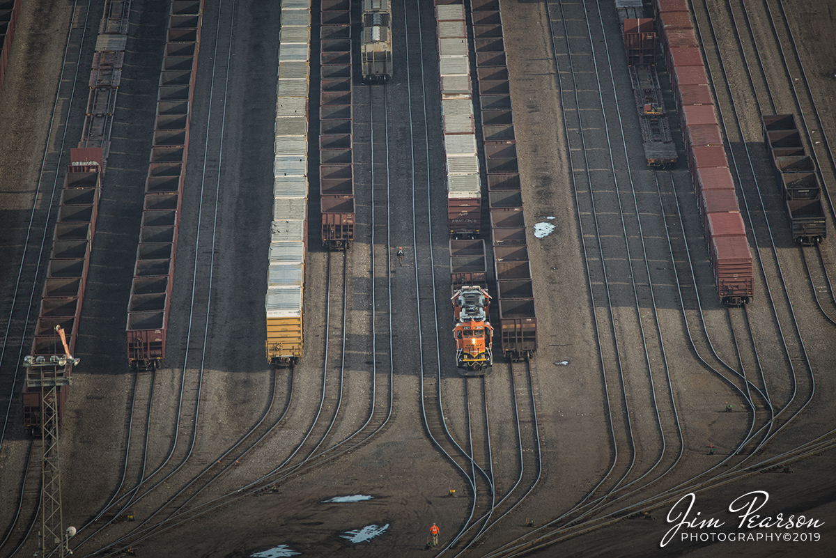 September 4, 2019 - A BNSF local works on picking up cars at BNSF's Rices Point Yard in Duluth, Minnesota.