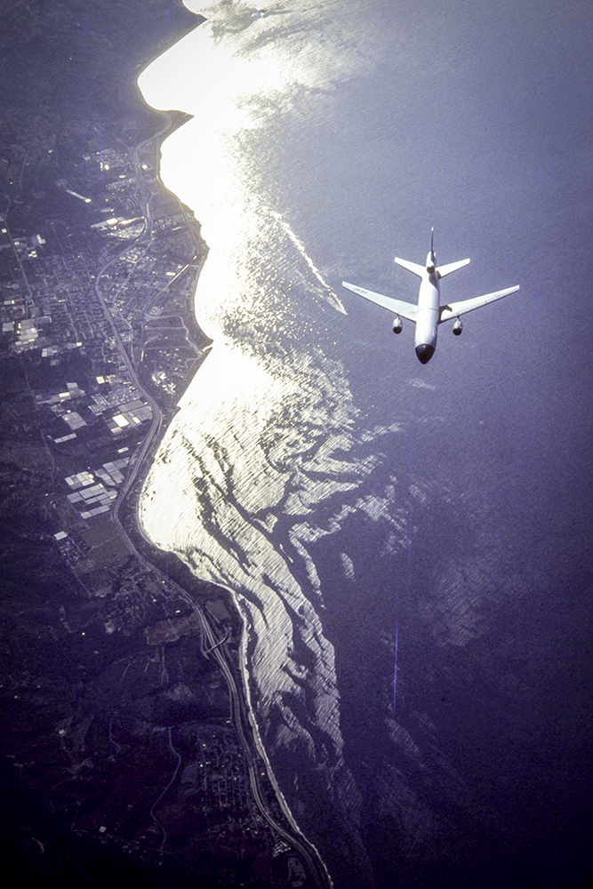 Blast From The Past - I know this KC-10 air to air photo was shot along the coast of California, but can't recall the exact date. I can say that it's indicative of some of the many missions I flew over my 24 years in the Air Force. Part of my job during those years was to photograph the many different types of aircraft as they performed their missions. 

Sometimes this involved flying backseat in a fighter jet, but most times it was shooting from the back ramp of another jet or even prop plane while tethered by a harness in the event there was severe turbulence and the plane suddenly dropped or shook. Fortunately I always stayed inside the plane untill it reached the ground!!