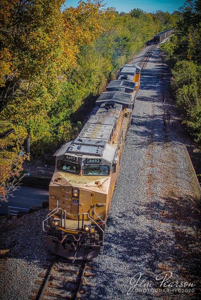 Lunch Break!

Union Pacific 6493 and 7188 pull away from their Paducah and Louisville Railway PRX2 loaded coal train just outside Princeton, Kentucky after the crew received permission to stop for lunch from PAL dispatch on October 17, 2020.

Tech Info: DJI Mavic Mini Drone, JPG, 4.5mm (24mm equivalent lens) f/2.8, 1/1250, ISO 100.