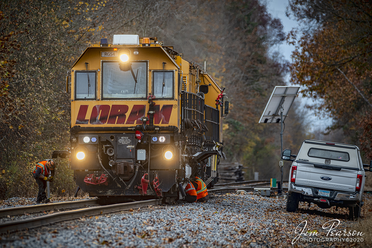 LORAM Maintenance at Madisonville, Ky

Crews work on the grinding wheels of LORAM Grinder 54 as it sits just south of the Paducah and Louisville Railway yard at Madisonville, Kentucky on a crisp cool fall morning on November 10th, 2020.

Tech Info: Nikon D800, RAW, Sigma 150-600 @450mm, f/6, 1/640, ISO 320.
