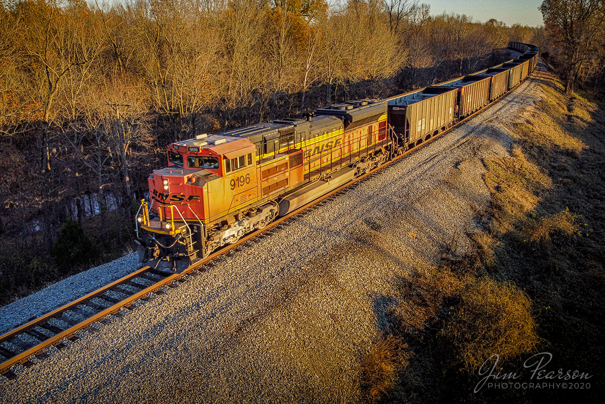BNSF SPC1 Northbound at Chiles Junction

BNSF 9196 leads SPC1 as it comes off the P&I Railroad Branch onto Chiles Junction with a empty coal drag in West Paducah, Kentucky as it heads north onto the Bluford Subdivision as the setting sun bathes the train in its warm glow.

Tech Info: DJI Mavic Mini Drone, JPG, 4.5mm (24mm equivalent lens) f/2.8, 1/240, ISO 100.