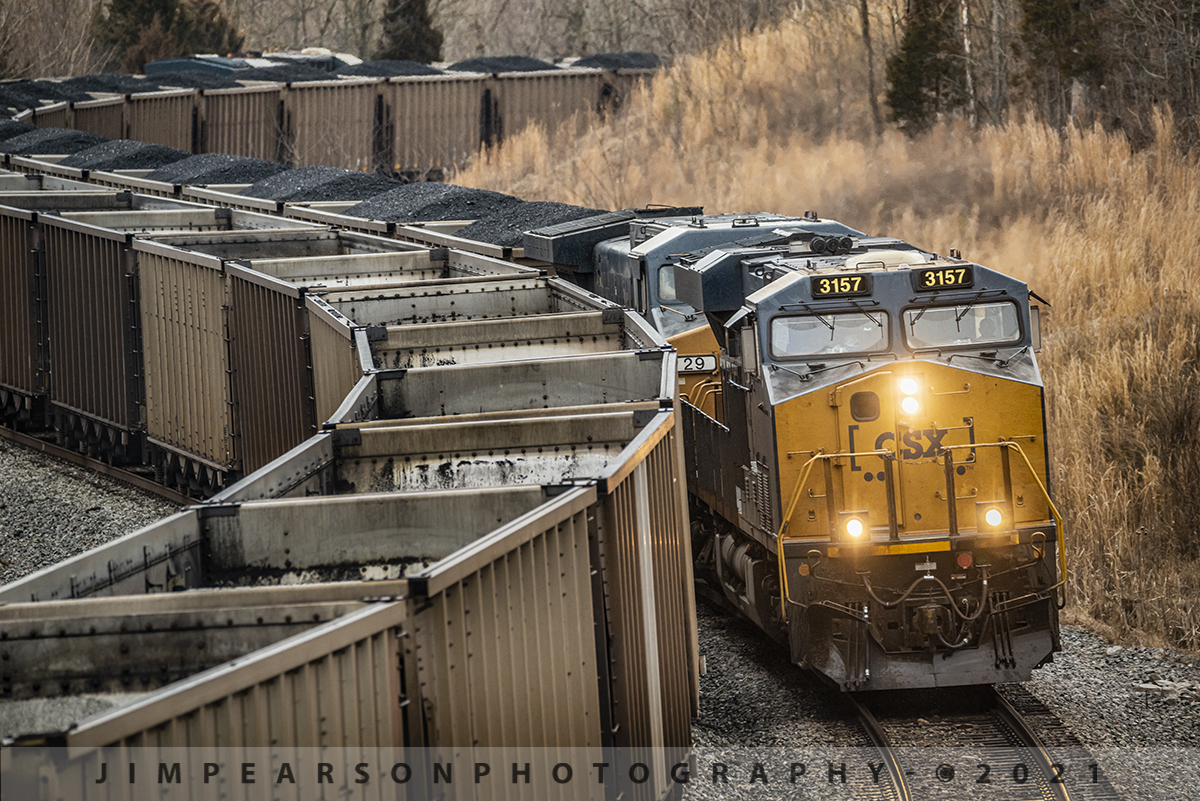 Coal empties and loads navigate the S curve at Nortonville, Ky

I was pleasantly surprised when the loaded coal train made it's way past the empties at Nortonville, Ky as I was expecting a different train all together to come around the hill as I was prepared for a ethanol train to pass the empty coal train here. Somehow the loaded coal train snuck in front of him at Mortons Junction, just a few miles up the line.

I could actually hear the difference between the empty and loaded coal trains as they both snaked their way trough the S curve at Nortonville, Kentucky with their wheel flanges squealing away. The empties had a hollow sound of course and the loads being pulled by CSXT 3157 had a smoother sound as 3157 and it's trailing unit #29 were pulling hard, even through there's a relatively level grade, here on the Henderson Subdivision on January 30th, 2021. 

This is a prime example of why I love long lenses, like my Sigma 150-600mm which was used for this shot! There's no other way to get this shot, with the compression and in your face type of photography. It really adds impact to the image and allows an image that you just can't get without a long lens! When out shooting your pictures always look for unique and different angles and shots to help add impact to your pictures!

Tech Info: Nikon D800, RAW, Sigma 150-600 @ 360mm, f/5.6, 1/800, ISO 820.