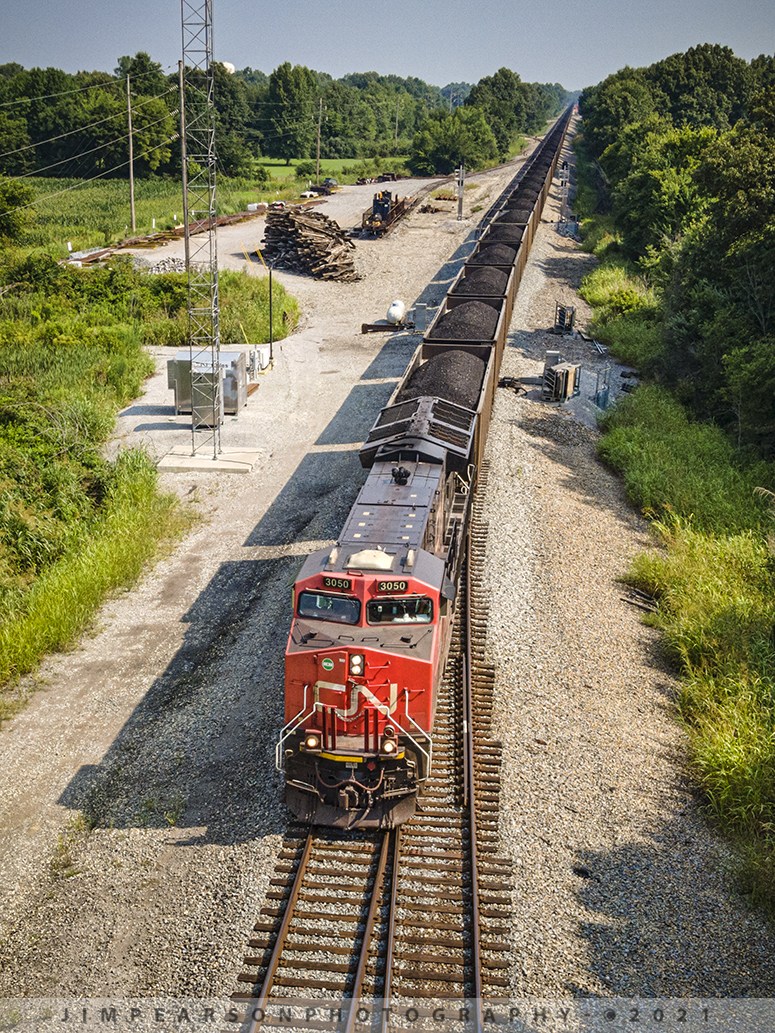 Southbound load of coal at Chiles Junction, West Paducah, KY

Canadian National 3050 leads a loaded coal train as it passes through Chiles Junction on its way south on the CN Bluford Subdivision at West Paducah, Kentucky on July 23rd, 2021.

Tech Info: DJI Mavic Air 2 Drone, RAW, 4.5mm (24mm equivalent lens) f/2.8, 1/500, ISO 100.