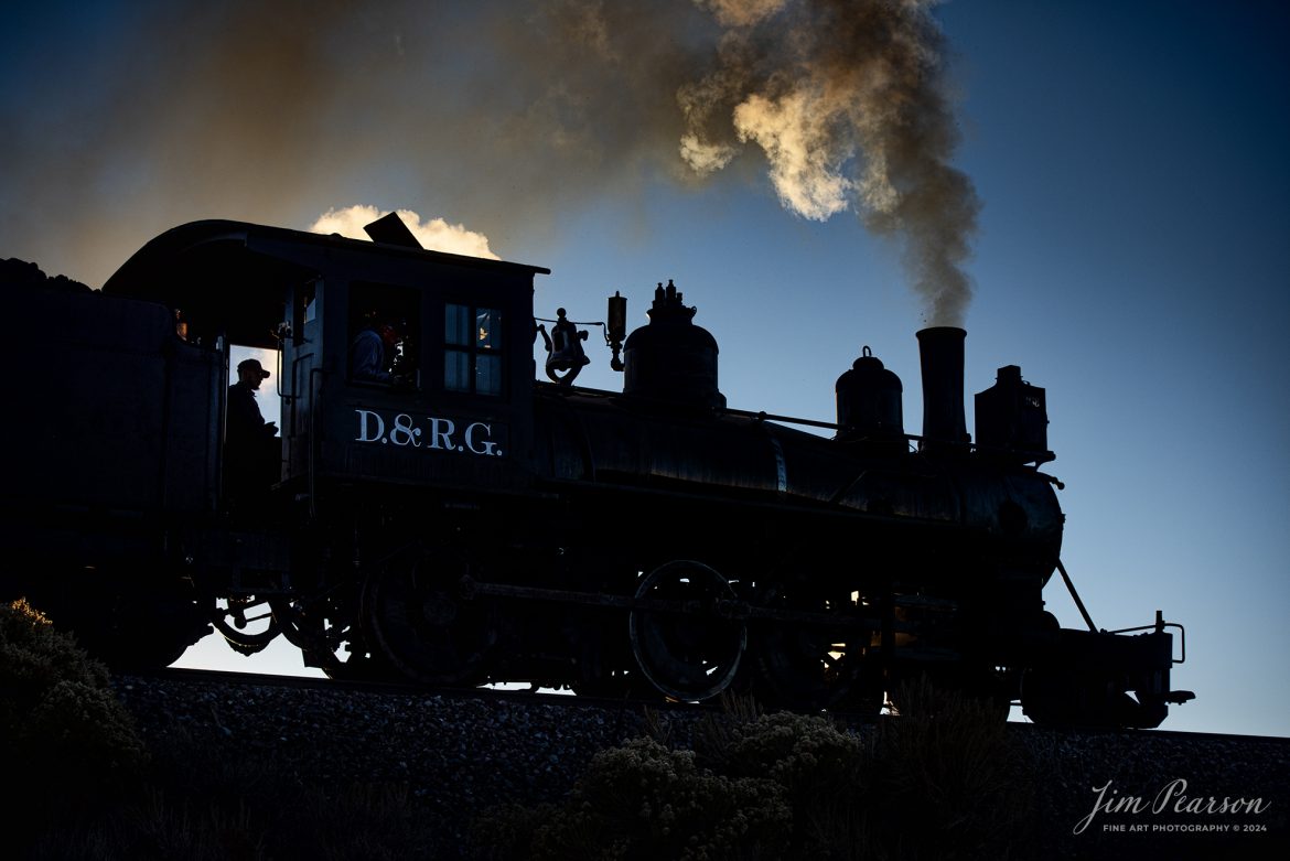 Cumbres & Toltec Scenic Railroad steam locomotive D&RGW 168 in silhouette after the engine passed over Ferguson's Trestle at MP 285.87 during sunrise, on its way to Osier, Colorado, during a photo charter by Dak Dillon Photography on October 20th, 2023.

According to their website: the Cumbres & Toltec Scenic Railroad is a National Historic Landmark.  At 64-miles in length, it is the longest, the highest and most authentic steam railroad in North America, traveling through some of the most spectacular scenery in the Rocky Mountain West.

Owned by the states of Colorado and New Mexico, the train crosses state borders 11 times, zigzagging along canyon walls, burrowing through two tunnels, and steaming over 137-foot Cascade Trestle. All trains steam along through deep forests of aspens and evergreens, across high plains filled with wildflowers, and through a rocky gorge of remarkable geologic formations. Deer, antelope, elk, fox, eagles and even bear are frequently spotted on this family friendly, off-the grid adventure.

Tech Info: Nikon D810, RAW, Sigma 24-70 @ 70mm, f/4.5, 1/1600, ISO 160.

#railroad #railroads #train #trains #bestphoto #railroadengines #picturesoftrains #picturesofrailway #bestphotograph #photographyoftrains #trainphotography #JimPearsonPhotography # CumbresandToltecScenicRailroad #trending