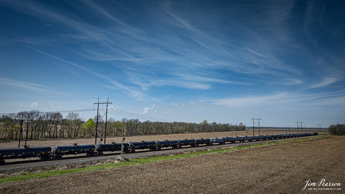 KCS 5003 leads CSX B622 as they pull into the siding at the south end of Rankin, Ky with a empty ethanol train, where they waited for another northbound to pass them, as they make their way north on April 8th, 2024, on the CSX Henderson Subdivision.

Tech Info: DJI Mavic 3 Classic Drone, RAW, 22mm, f/2.8, 1/1250, ISO 100.