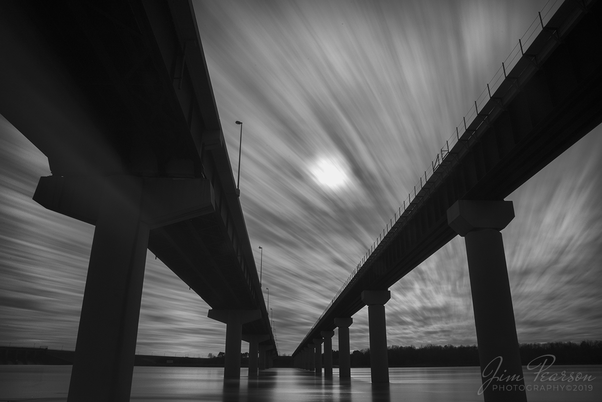 02.02.19 - Long exposure shot of the Tennessee River Bridges at Kentucky Dam in Gilbertsville, Kentucky. - Nikon D800, 24mm f/22, -16stops for 3 min 06 sec at ISO 100.