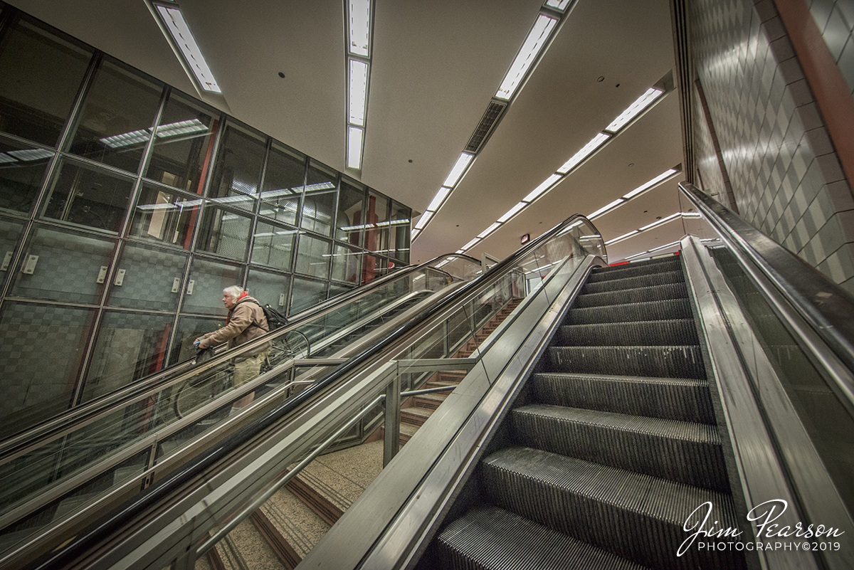 The Rider - Clark/Lake Street CTA Station, Chicago, Illinois.