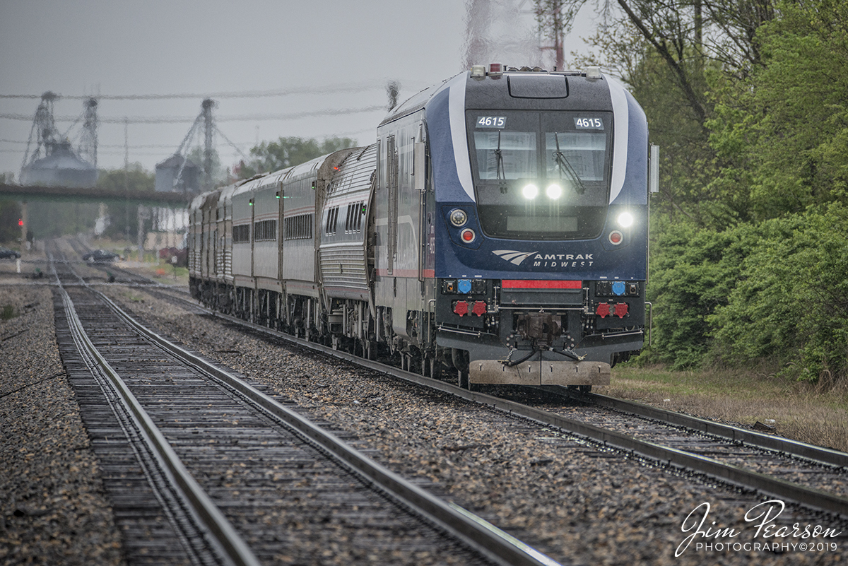 WEB-04.27.19 Amtrak 391 Departs Centraila, IL