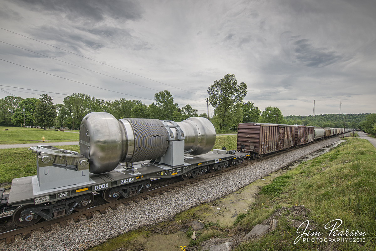 WEB-04.29.19 CSX 513-29 SB with DODX Load, Mortons Gap, Ky