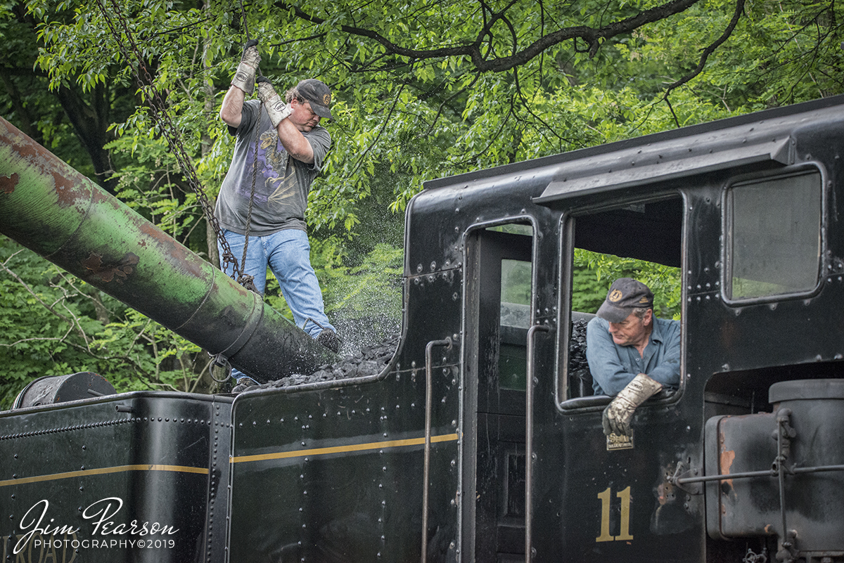 WEB-05.24.19 Cass Shay #11 taking on water at Cass, WV