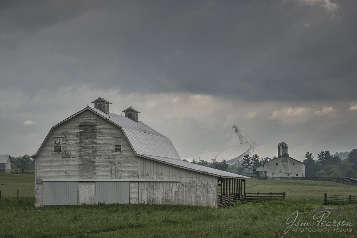 WEB-05.27.19 Green Bank Observatory with barns at Green Bank, WV