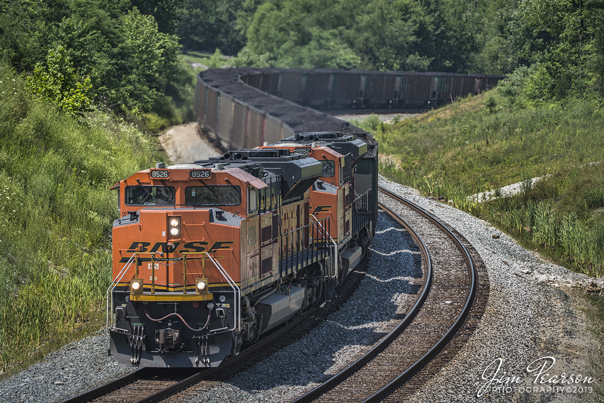 WEB-06.05.19 CSX rerouted BNSF Coal Z901-03 SB at Nortonville, Ky