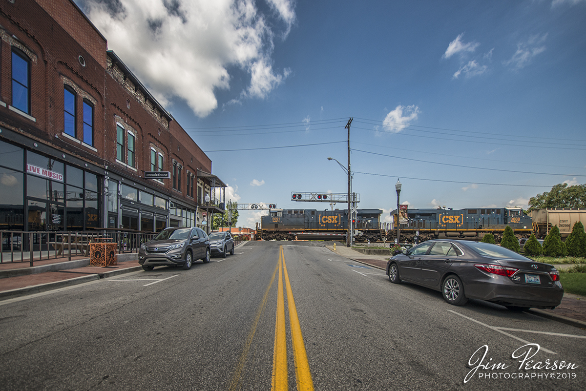 WEB-07.09.19 CSX SB Grain, Center Street, Madisonville, Ky