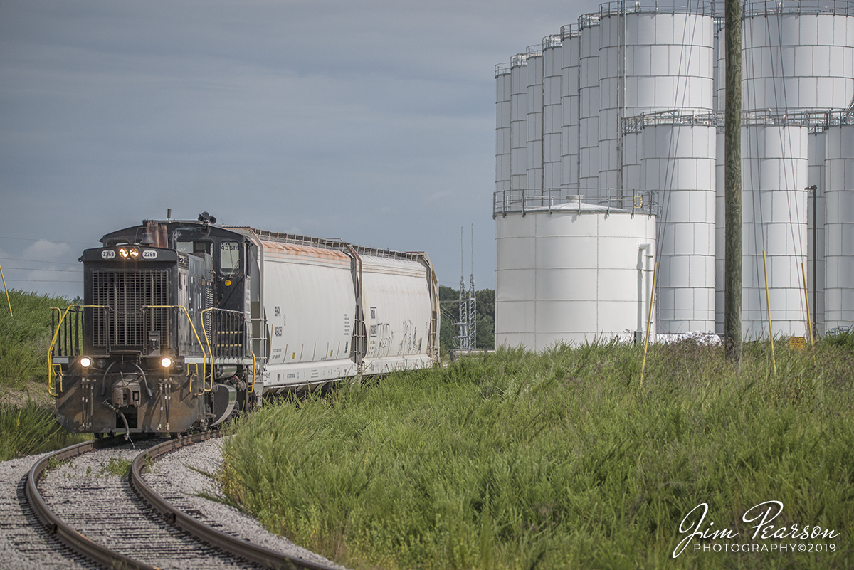 WEB-07.23.19 L&C Railroad Train 16 picking up at Chester, SC