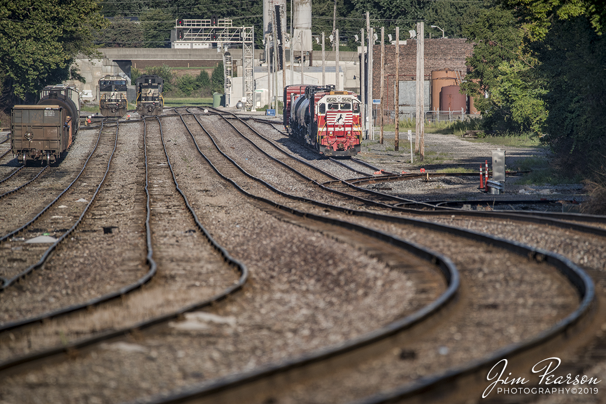 August 24, 2019 - The Norfolk Southern Safety Train (OAR, Operation Awareness & Response) sits tied down at MP 163 in the Yard at Princeton, Indiana where it waits for its next training class for first responders. It is headed up by NS 5642 the Training First Responders engine. 

According to the NS OAR Newsletter: Launched in June 2015, the goal of OAR is to educate the public about the economic importance of the safe movement of hazardous materials by rail and to connect emergency first responders in Norfolk Southern communities with information and training resources.

The remaining schedule for the safety train for the year is: 

August 27-29                     Princeton, IN
September 10-12               Decatur, AL
September 17-19               Corinth, MS
October 1-3                        New Orleans, LA
October 8-10                      Slidell, LA
October 22-24                    Savannah, GA
November 5-7                    Augusta, GA