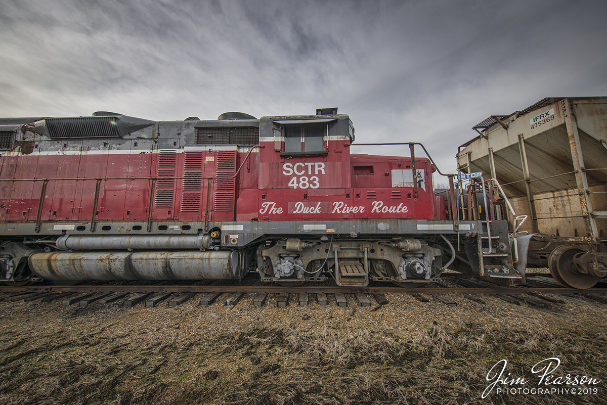 January 1, 2020 - South Central Tennessee Railroad "The Duck River Route" unit sits next to the West Tennessee Railroad shops at Jackson, Tennessee on a quiet New Years Day. After searching the web I've not been able to find a lot on this railroad. Anyone know anything please add it in the comments!