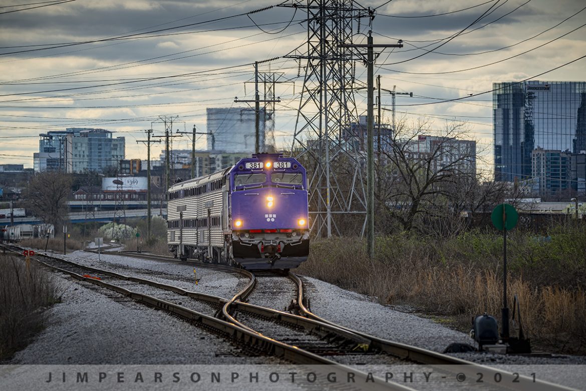 Music City Star train 157 eastbound from downtown Nashville, TN

On March 19th, 2021 Nashville's Music City Star train #157 heads east out of downtown Nashville, Tennessee as it starts its outbound run and prepares to move onto the Nashville and Eastern tracks as the sun dips toward sunset. 

The Music City Star uses the Nashville and Eastern Railroad trackage that runs between Lebanon and Nashville, Tennessee. The Nashville and Eastern is a short line railroad which administers 137 miles of track between Nashville, Tennessee and Monterey, Tennessee, of which 130 miles are currently operational. The company is based in Lebanon, Tennessee and is currently owned and operated by R.J. Corman.

Tech Info: Nikon D800, RAW, Sigma 150-600mm @ 170mm, f/5, 1/1250, ISO 160.