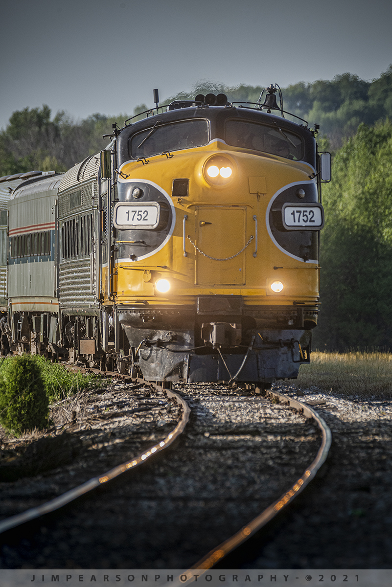BUGX 1752 heads into Tell City, Indiana


Ohio River Scenic Railway BUGX 1752 (EMD FP9A) leads the last train of the day, on May 1st, 2021, as it approaches the Ohio River Flood Wall opening at Tell City, Indiana as the late evening sun rakes across the landscape with its string of passenger cars.

BUGX 1752 is an ex-CN Rebuilt EMD that is leased now by the Ohio River Scenic Railway from Dieselmotive Company of Northern California. It is a former Canadian National FP9A unit, which was recently sold by Pioneer RailCorp affiliate Keokuk Junction Railway to Dieselmotive and has become one of their lease units.

Ohio River Scenic Railway is headquartered out of Tell City, Indiana and they run through Perry and Spencer Counties in southern Indiana on the weekends. For more and updated information visit their website at https://www.ohiorivertrain.com/ and take a ride behind this beautiful locomotive! 


Tech Info: Nikon D800, RAW, Sigma 150-600mm @ 550mm, f/6.5, 1/1250, ISO 1000.