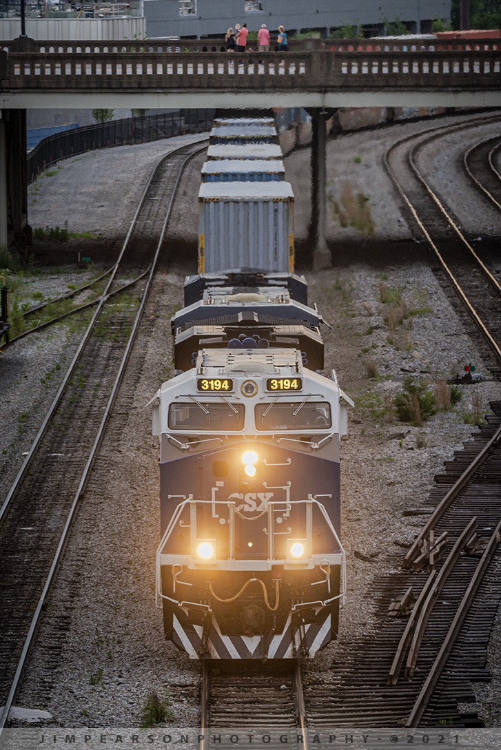 Spirit of our Law Enforcement unit arrives in downtown Nashville, TN


CSXT 3194 (Spirit of our Law Enforcement) unit leading CSX Q125 (Pigeon Park - Memphis, TN to Southover Yard - East Savannah, GA) pulls into Kayne Avenue in downtown Nashville, Tennessee under the Broadway Street overpass as the last bit of sunlight reflects off the rail on June 5th, 2021 on the Nashville Terminal Subdivision.


This was my final shooting location on the chase of this train from where I first caught it at New Johnsonville, TN on the CSX Bruceton Subdivision. This is one of three-specialty painted locomotives CSXT has done and the only one I hadnt chased till now. The other two are 911, Spirit of our First Responders and 1776, Spirit of the Armed Forces. 


According to CSX Press Releases - CSX Transportation's "Spirit of our Law Enforcement" commemorative locomotive CSXT 3194 was renamed and painted to honor our nation's police officers who dedicate their lives to serve and protect communities across our network.


Tech Info: Nikon D800, RAW, Sigma 150-600mm @ 150mm, f/5, 1/125, ISO 280.