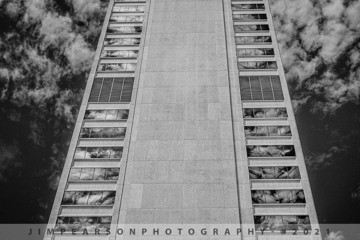 Infrared Sky Reflections, downtown Nashville, Tennessee. 

Tech Info: Fuji XT-1, RAW, Converted to 720nm B&W IR, Fuji 18-55 @21.4mm, f/7.1, 1/250, ISO 250.