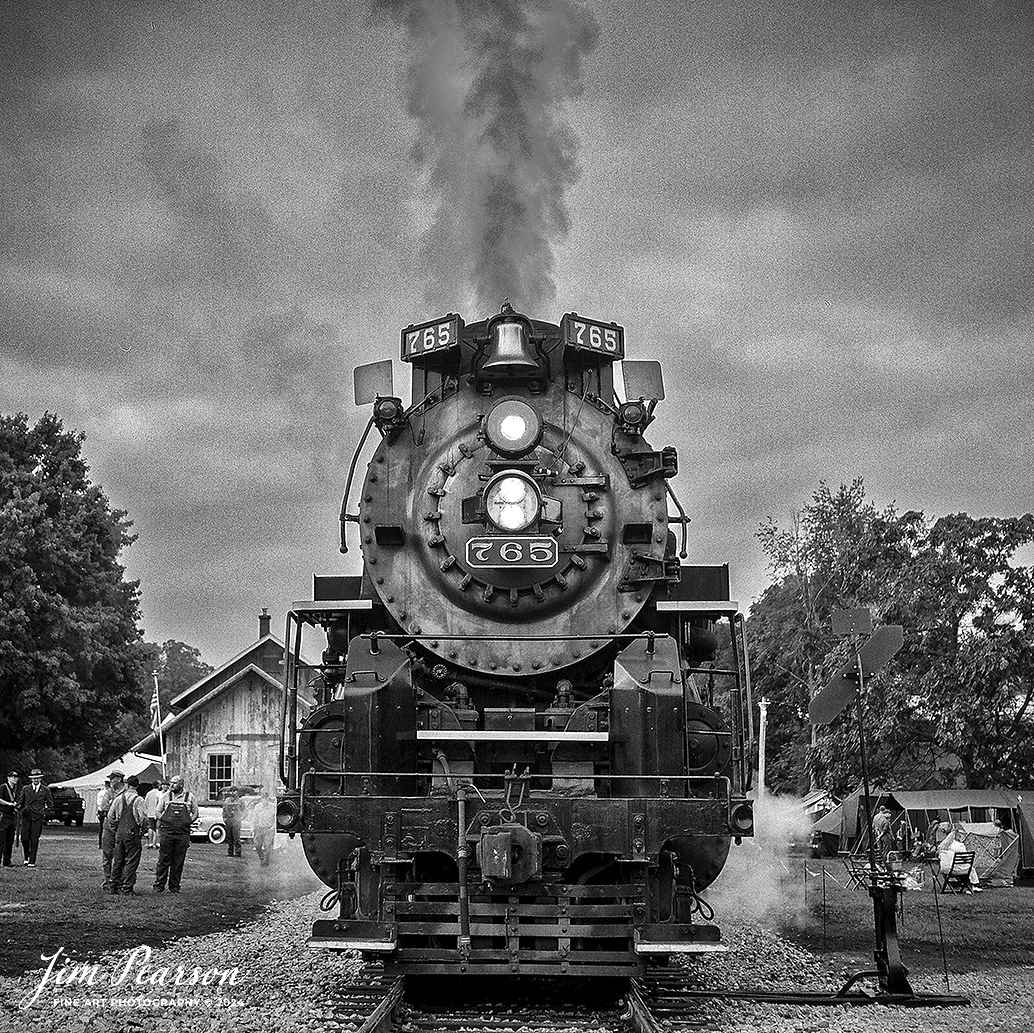 Analog Wednesday – I’ve added a like new Mamiya C330 Professional 2 ¼ square film camera to my camera bag and on Wednesday’s I’ll be sharing images I’ve shot with it. This shot is from September 1st, 2024, of Steam locomotive Nickel Plate 765 waiting to depart from Lake Pleasant, Indiana, during Indiana Rail Experience’s Rolling Victory Weekend.

I’m very pleased with my first roll that I shot through this camera and looking forward to shooting more! I hope you enjoy the images! I keep looking at the back trying to see my images after I shoot them though! Habits are hard to break! LOL

Tech Info: Mamiya C330 Professional, Ilford HP5 Film, Mamiya 80mm, f/4, 1/500, ISO 400.

#railroad #railroads #train, #trains #railway #railway #steamtrains #railtransport #railroadengines #picturesoftrains #picturesofrailways #besttrainphotograph #bestphoto #photographyoftrains #bestsoldpicture #JimPearsonPhotography #steamtrains #nkp765 #passengertrains #analogphotography